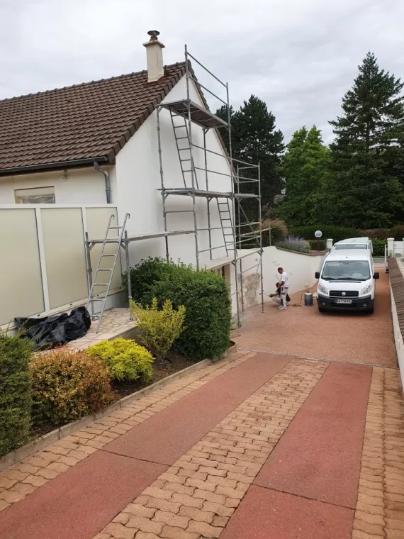 Rénovation de façade d'une maison à Perrusson, Loches, BOISBOURDIN (SARL)
